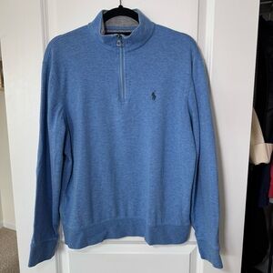 Polo Ralph Lauren Men’s Luxury Jersey Quarter-Zip Pullover Size M